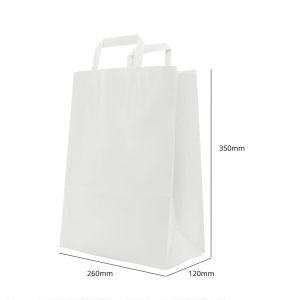 Bag Paper Bag (White) - 260x350x120 mm Játék és ajándék